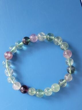 Raimbow Flourite Crystal Bracelet